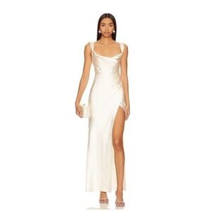 Sexy White Silk Dress